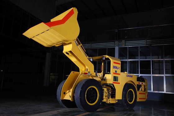 สีเหลือง LHD เครื่องเหมืองแร่ customized Underground Front End Loader 1 ถัง