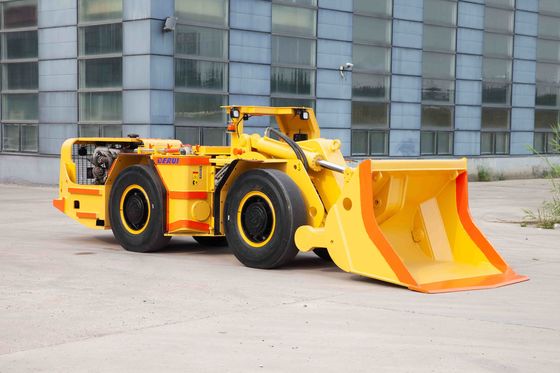 DERUI DRWJ-2 ไดเซล LHD Tunneling Hard Rock Mining Loader อุปกรณ์